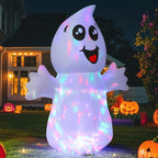 Haunt & Co Halloween Inflatables 5 FT Halloween Ghost Inflatable with Built-in LEDs, Cute Halloween Inflatable Ghost Blow up Ghost Inflatable, Outdoor for Halloween Holiday Party