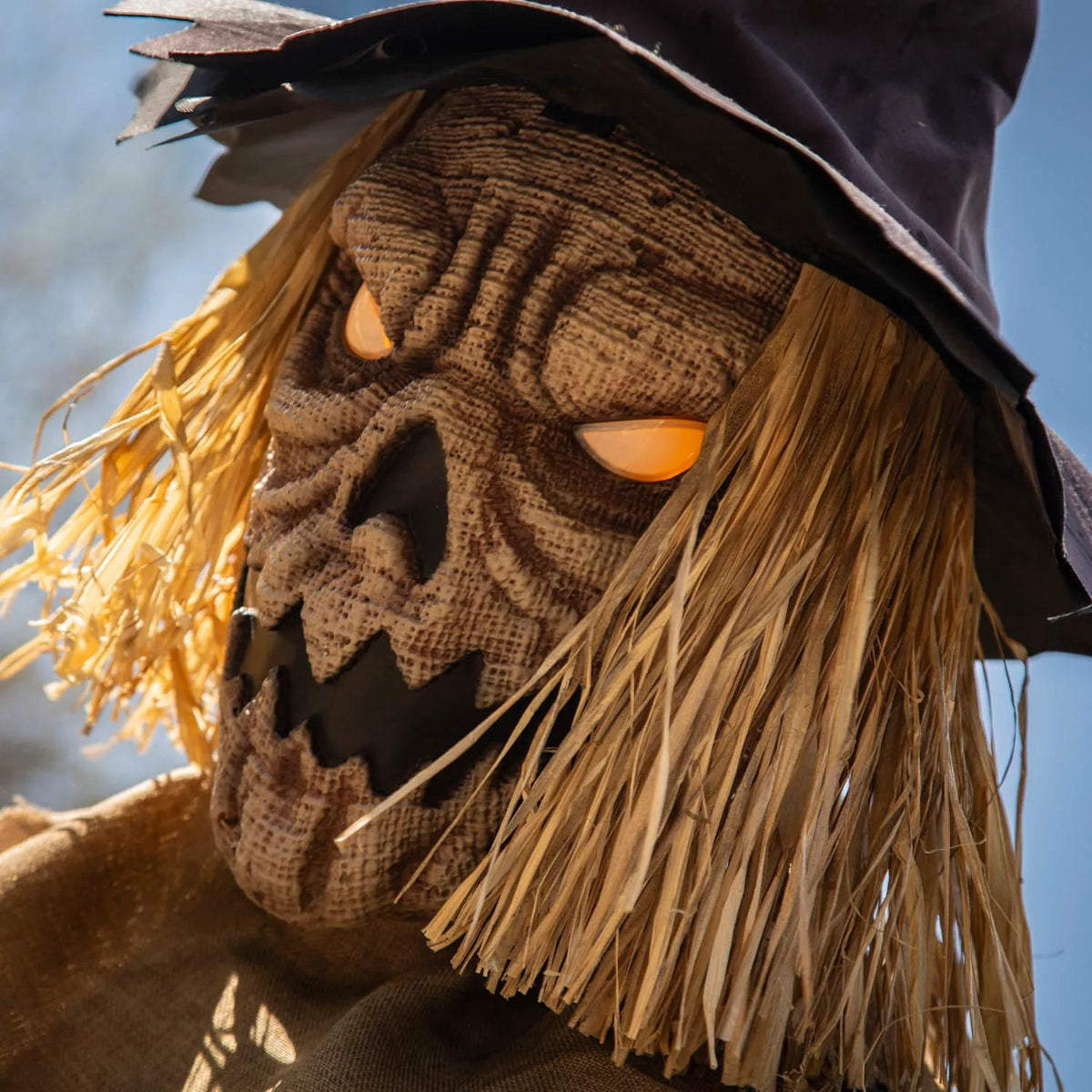 Haunt & Co Staked Scarecrow Prop 8ft Animated Halloween Yard Decor Haunted House Display