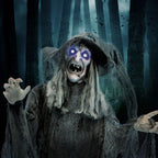Haunt & Co 5.75 ft Animatronic Witch Indoor/Covered Outdoor