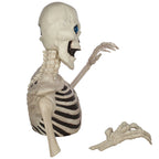 Haunt & Co 48" Halloween Giant Groundbreaker Skeleton with LED Light Moving Eyes, Creepy Sound Effect