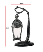 Haunt & Co Halloween Light Up Skeleton Lantern Tabletop or Hanging Wall Decoration