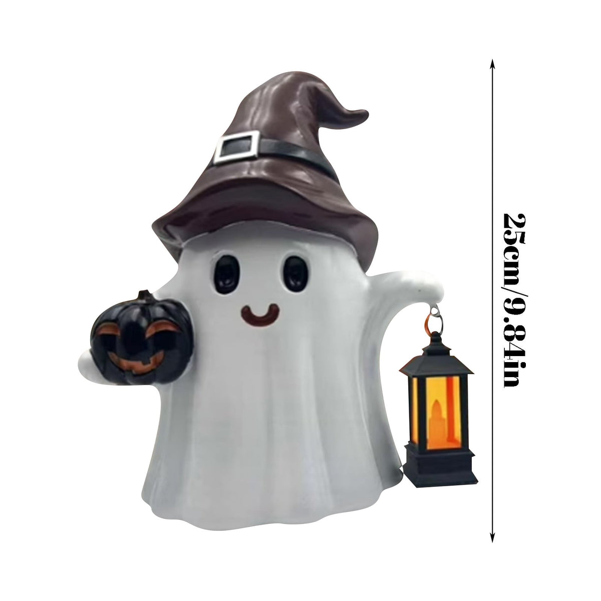 Haunt & Co 2pcs 9.8inch Halloween Decorations Pumpkin Decoration Desktop Ornament For Home Party Decoration Holiday Festive