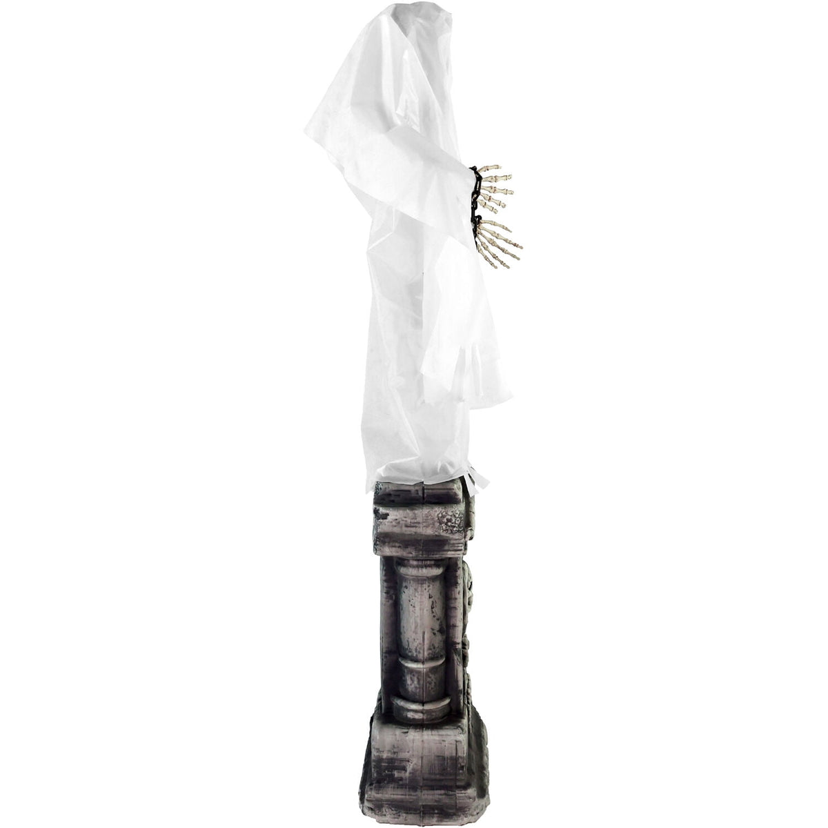 Haunt & Co 4.3 ft Touch-Activated Animated Spectre on Tomb Halloween Accessory