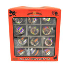 Haunt & Co Shiny Brite Rounds With Spider Reflectors Ornament Halloween Striped 4028050