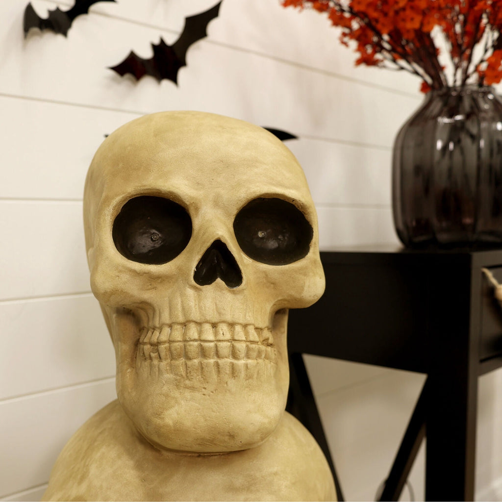 Haunt & Co 37" Skull Stack Statue with LED Eyes