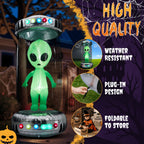 Haunt & Co 8' Halloween Inflatables UFO Alien Decoration Outdoor Light-up Holiday Decoration