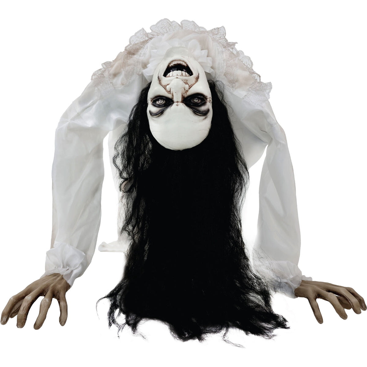 Haunt & Co Lifesize 35" Animatronic Possessed Woman with Lights and Sound