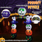 Haunt & Co 8.5' Halloween Inflatables Outdoor Giant Archway Blow up Decor