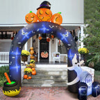 Haunt & Co 10 FT Halloween Inflatables Archway Outdoor Decorations, Scary Halloween Arch Blow Up Yard Decorations for Front Yard Lawn Garden Decor