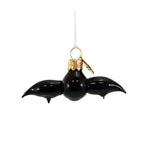 Haunt & Co Morawski 1.00In Mini Black Bat, Glass, Ornament Halloween Small Size 11470