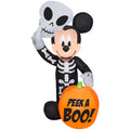 Haunt & Co Airblown Inflatables 4FT Tall Halloween Inflatable Disney Mickey Mouse with Pumpkin