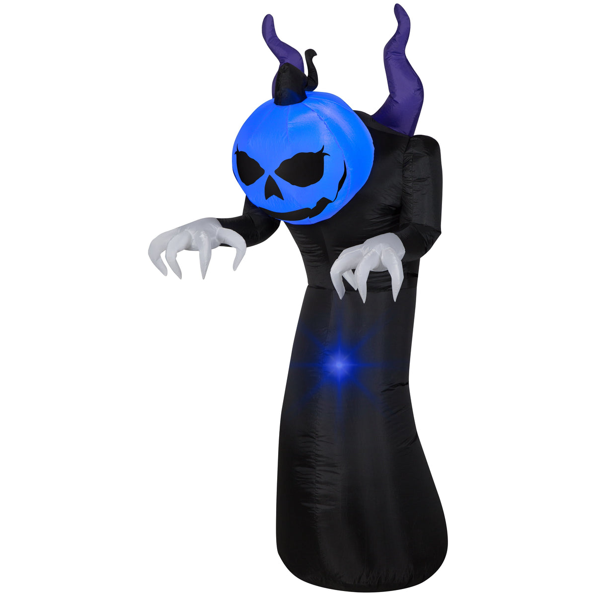 Haunt & Co Airblown Inflatables Halloween Pumpkin Head Creeper Reaper, 6'