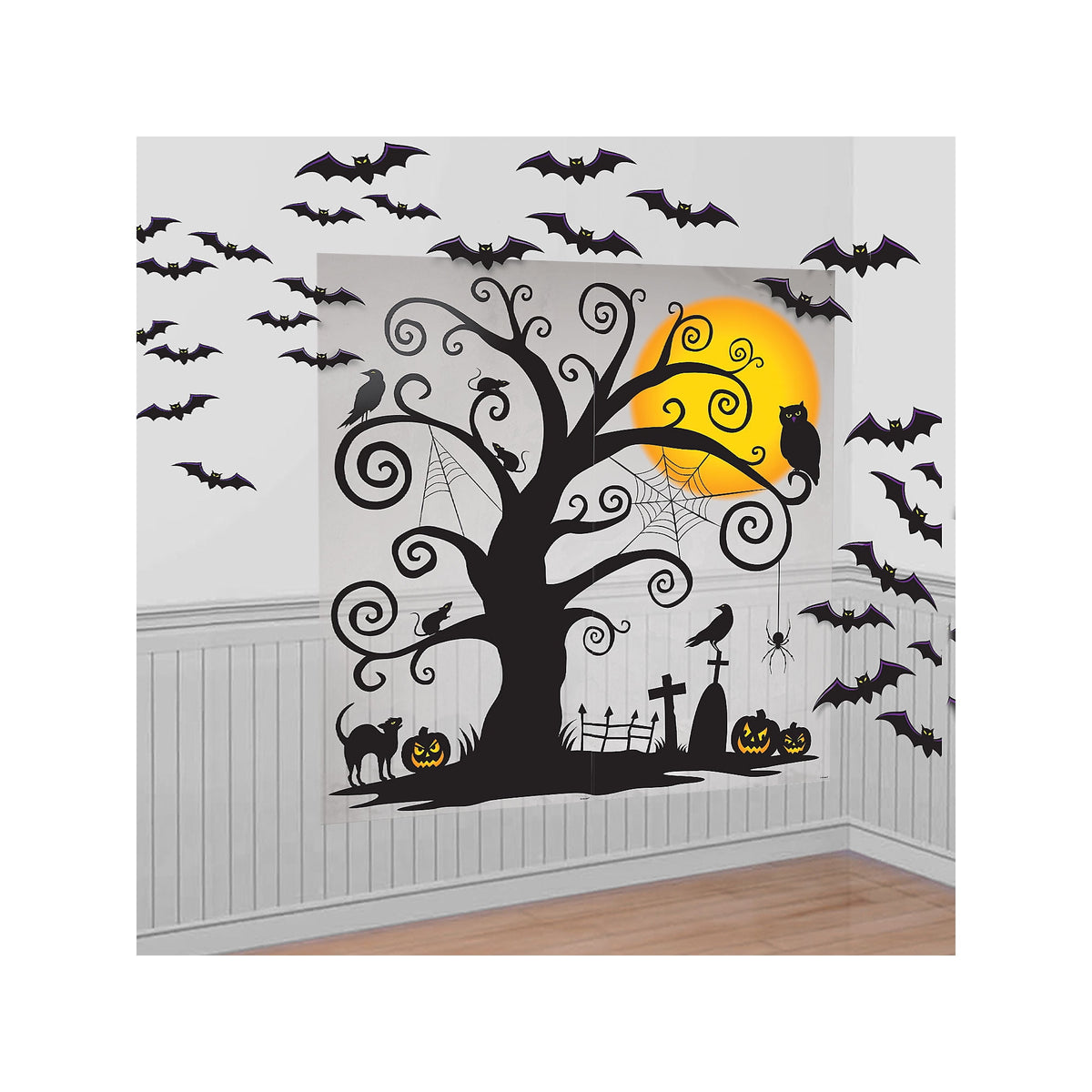 Haunt & Co Halloween Deluxe Wall Decorating Kit (32pc)