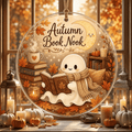 Haunt & Co Autumn Book Nook Ghost Acrylic Halloween Hanging Ornament
