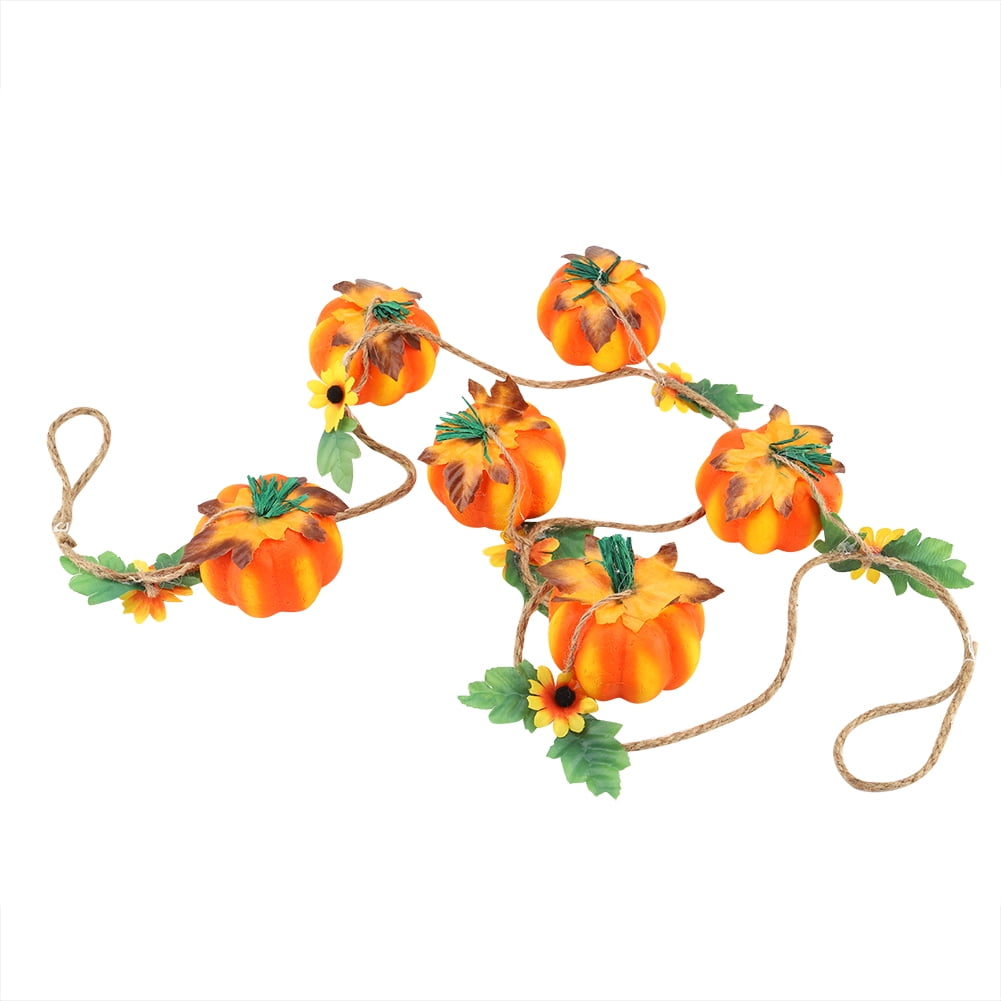 Haunt & Co Bienvenido Pumpkin String Hanging Decoration for Halloween Party Festival Home Garden Ornaments