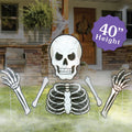 Haunt & Co Big Dot of Happiness Scary Skeleton - Big Skeleton Yard Sign Outdoor Lawn Decorations - Halloween Party Yard Signs