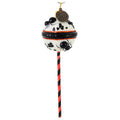 Haunt & Co Blu Bom Black White Spider Cake Pop Glass Ornament Halloween Sweets 2022135