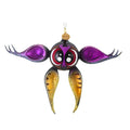 Haunt & Co Blubom 4.25In Midnight Amethyst Bat, Glass, Ornament Halloween 2022120H