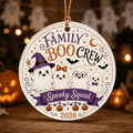 Haunt & Co Boo Crew Ghost Family Acrylic Halloween Hanging Ornament