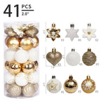 Haunt & Co Christmas Balls - Christmas Tree Decoration Ornaments Shatterproof Hanging Balls for Birthday Halloween Holiday Wedding Decorations Set of 41 pcs