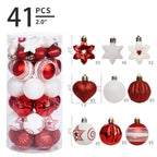 Haunt & Co Christmas Balls - Christmas Tree Decoration Ornaments Shatterproof Hanging Balls for Birthday Halloween Holiday Wedding Decorations Set of 41 pcs