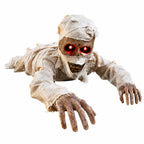 Haunt & Co Clearance Halloween Decorations Skeletons, Giant Ground Breaking Skeleton with LCD Eyes, Spooky Haunted Home Halloween Decorations Outdoor for Yard, Patio & Front Porch