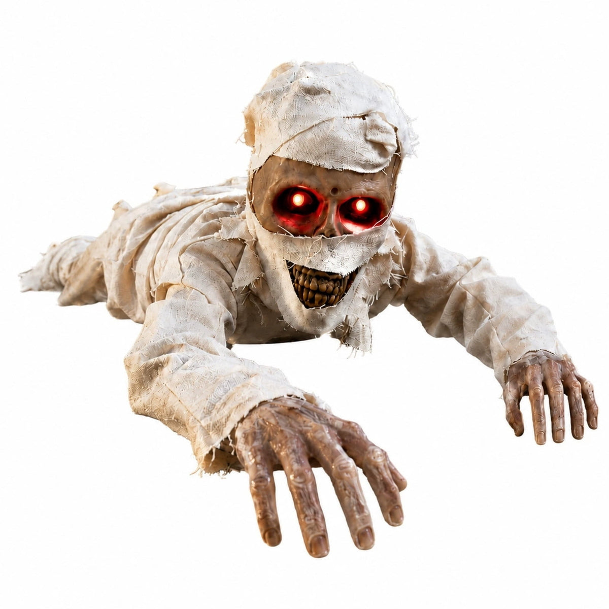Haunt & Co Clearance Halloween Decorations Skeletons, Giant Ground Breaking Skeleton with LCD Eyes, Spooky Haunted Home Halloween Decorations Outdoor for Yard, Patio & Front Porch