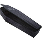 Haunt & Co Wooden-Look Coffin with Lid - 60 in x 24 in x 10 in