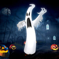 Haunt & Co Costway 12ft Halloween Inflatable Ghost Quick Blow up w/LED Lights Outdoor Yard Scary Decoration