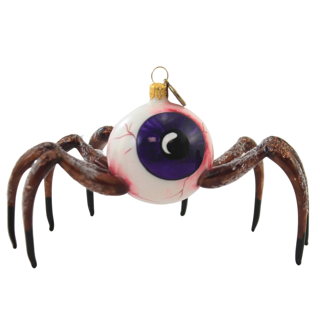 Haunt & Co Creepy Spider Eye. - 1 Glass Ornament 5.75 Inch, Glass - Halloween Ornmament Bug Spooky 2020210