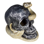 Haunt & Co FFENYAN Halloween Decorations Snake Skull Decoration Ornaments With Lights Crafts White