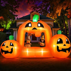Haunt & Co 8.5FT Halloween Inflatable,Pumpkin Photo with Lights