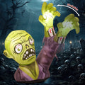 Haunt & Co Halloween Inflatable 5 FT Zombie Inflatable Shaking Hands, Zombie Inflatable Scary Halloween Blow Ups with LED Lights, Halloween Inflatables Clearance for Holiday/Party