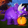 Haunt & Co Halloween Inflatable 5 FT Halloween Dinosaur Inflatable, Inflatable Halloween Dinosaur Halloween Dinosaur Decorations with LED Lights, Inflatables Clearance for Holiday