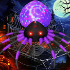 Haunt & Co Halloween Inflatable 5 FT Halloween Spider Inflatable, Inflatable Halloween Spider Halloween Blow Up Spider with LED Lights, Outdoor Clearance for Halloween/Holiday/Party