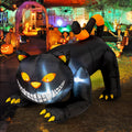 Haunt & Co Halloween Inflatable 6 FT Black Cat Inflatable Moving Head, Scary Black Cat with LED Lights Built-in, Halloween Outdoor Decorations Clearance for Holiday/Party/Yard/Garden