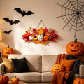 Haunt & Co Gaecuw Halloween Maple Leaf Pumpkin Hanging Ornament Fall Festival Wall Decor for Front Door Party Indoor Supplies