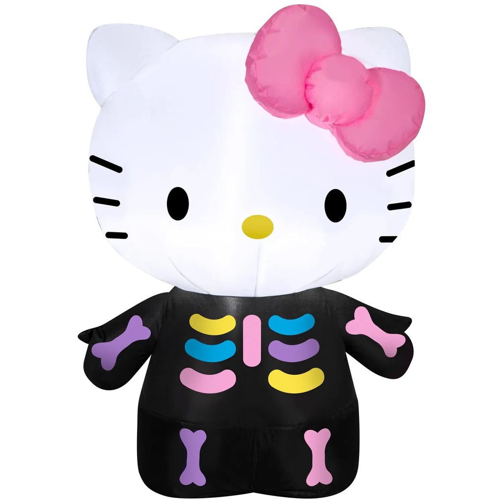 Haunt & Co Hello Kitty Women's Neon Skeleton Halloween Costume Inflatable - Pink Small