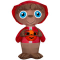 Haunt & Co SS555113G 38 in. Air Blown Inflatable E.T. The Extra-Terrestrial with Jack-O-Lantern Halloween Outdoor Decoration