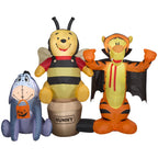 Haunt & Co Airblown Inflatable Halloween Pooh and Friends Scene Disney, 5 ft Tall, Multi