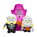Haunt & Co Airblown Inflatable Minions Halloween Scene Universal, 5 ft Tall, Multicolored