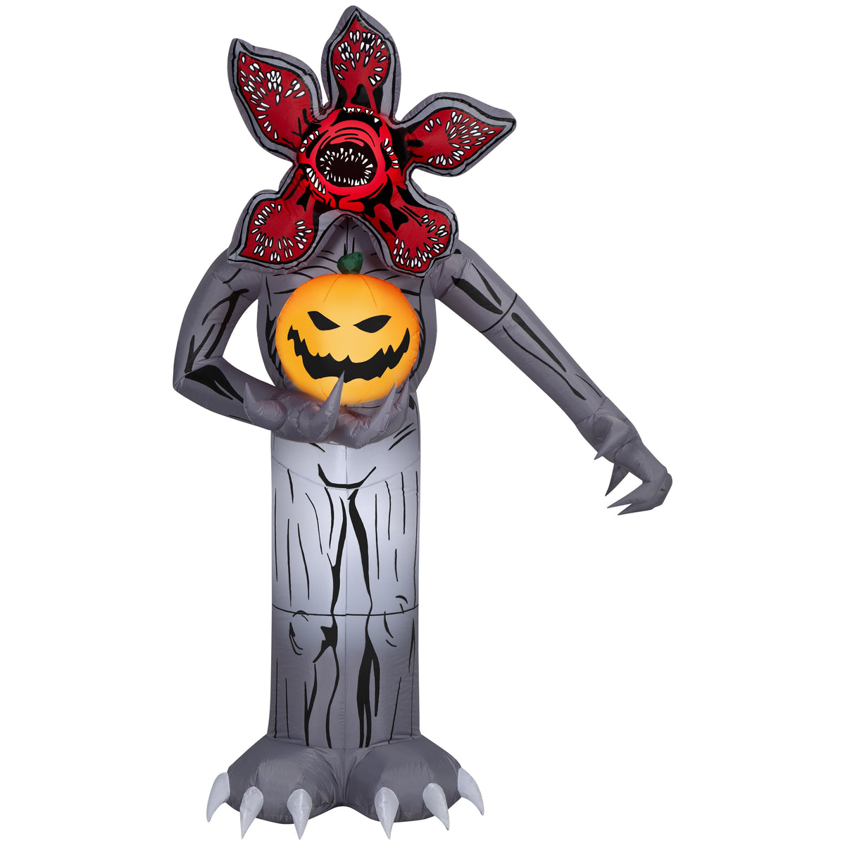 Haunt & Co Halloween Inflatable Demogorgon with Jack O' Lantern, 7 ft Tall, Multi