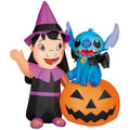 Haunt & Co Disney Lilo and Stitch Pumpkin Halloween Inflatable Decoration - Large