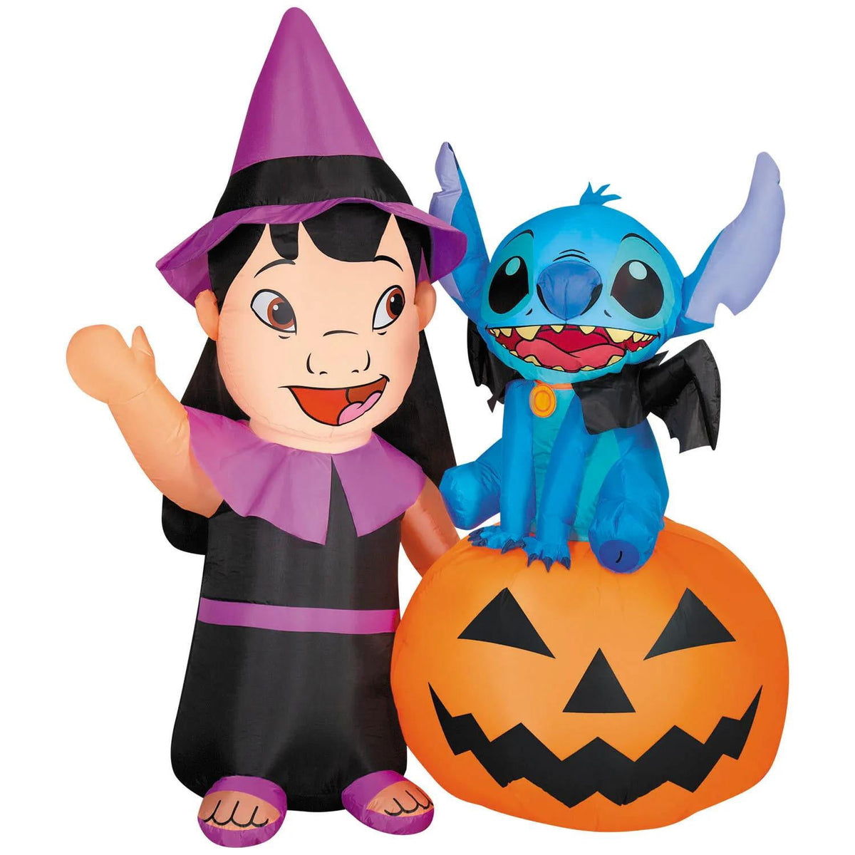 Haunt & Co Disney Lilo and Stitch Pumpkin Halloween Inflatable Decoration - Large