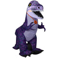 Haunt & Co Halloween Inflatable Purple Dinosaur, 3.5 ft Tall, Multi