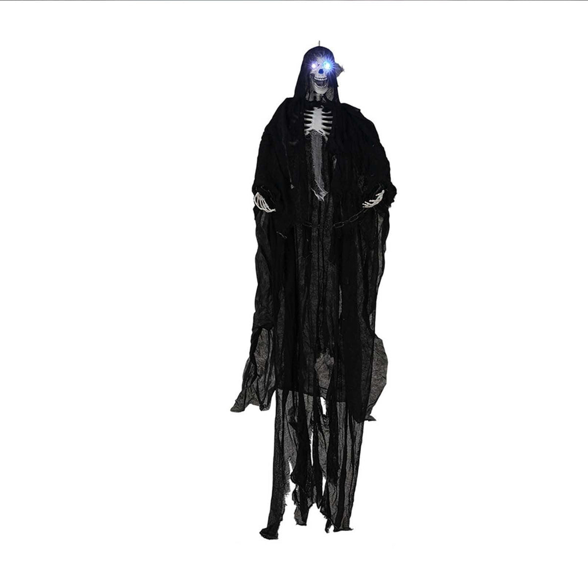 Haunt & Co Glow in the Dark Halloween Ornament Cloth Hanging Decor Black 1 Count