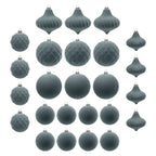 Haunt & Co HBBKVI Purple 3.1" Christmas Balls Christmas Tree Decoration Ornaments Shatterproof Hanging Balls for Birthday Halloween Holiday Wedding Decorations Set of 25pcs