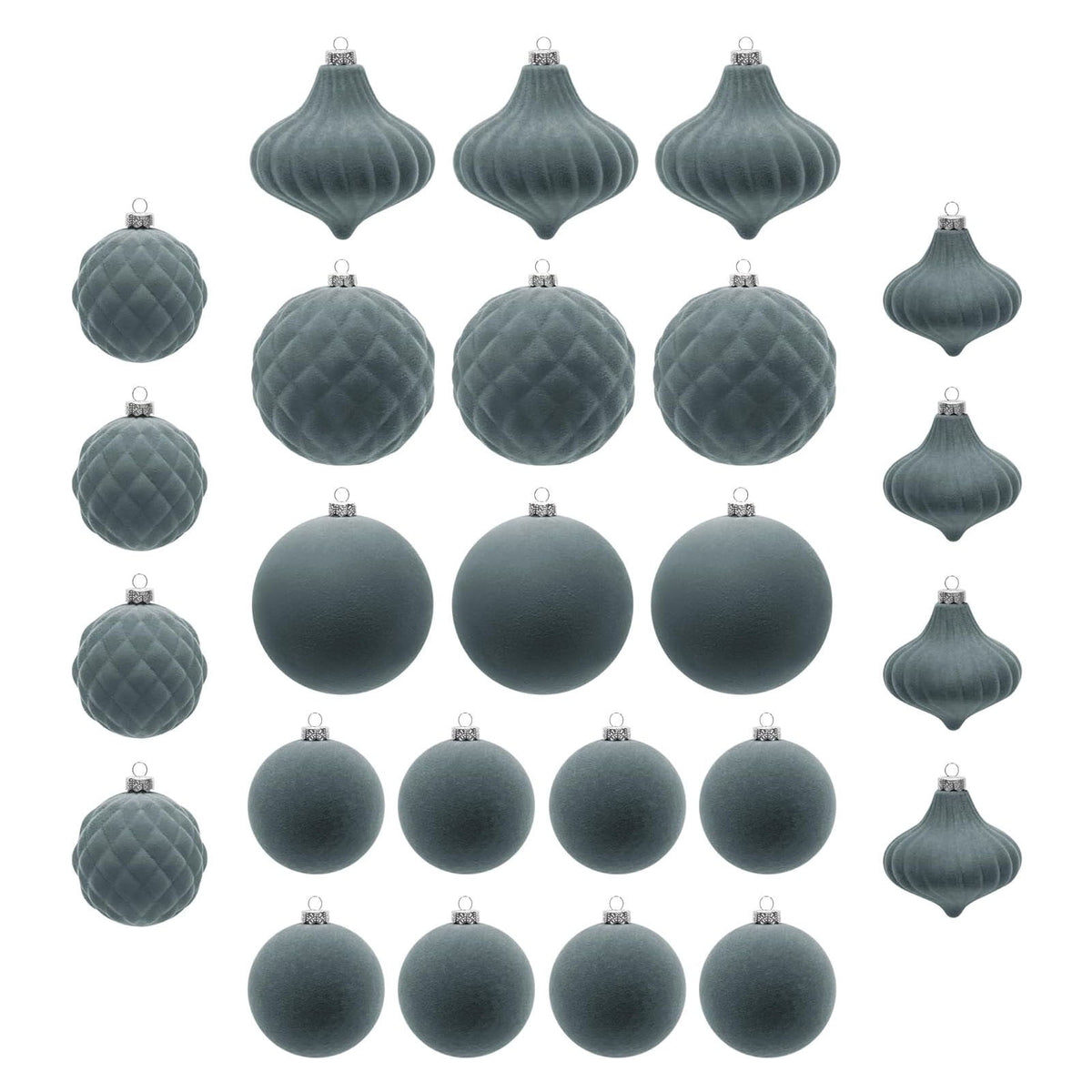 Haunt & Co HBBKVI Purple 3.1" Christmas Balls Christmas Tree Decoration Ornaments Shatterproof Hanging Balls for Birthday Halloween Holiday Wedding Decorations Set of 25pcs
