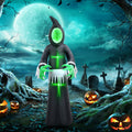 Haunt & Co HOMCOM 8ft Inflatable Halloween Mirror Face Ghost, Outdoor LED Display
