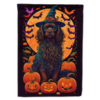 Haunt & Co Halloween Boykin Spaniel Dog House Flag 28x40IN Double-Sided Polyester Decorative Sleeve Pole Flag